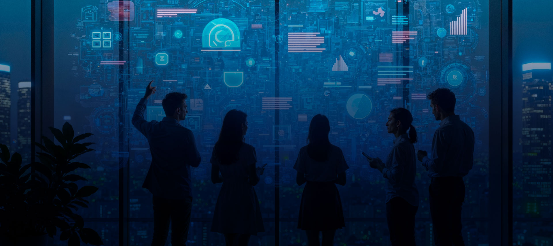 Equipo tecnológico en entorno corporativo